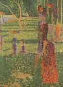 Georges Seurat Couple painting